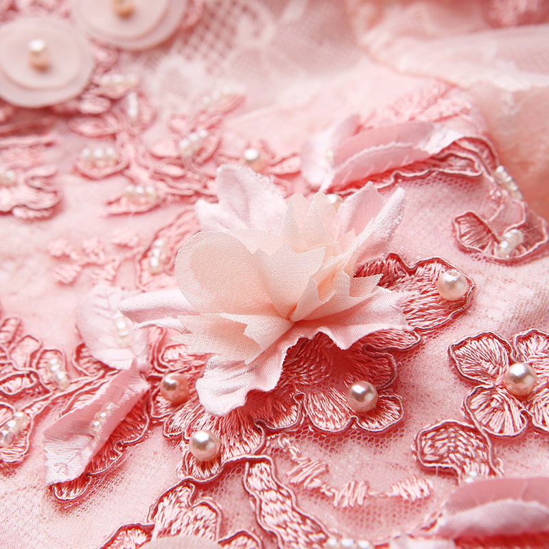 Elegant A-line Floor-Length Off-Shoulder Flower Girl Dress