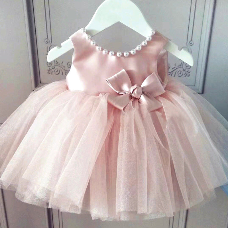 Elegant A-Line Flower Girl Dress - Satin Bodice, Tulle Skirt