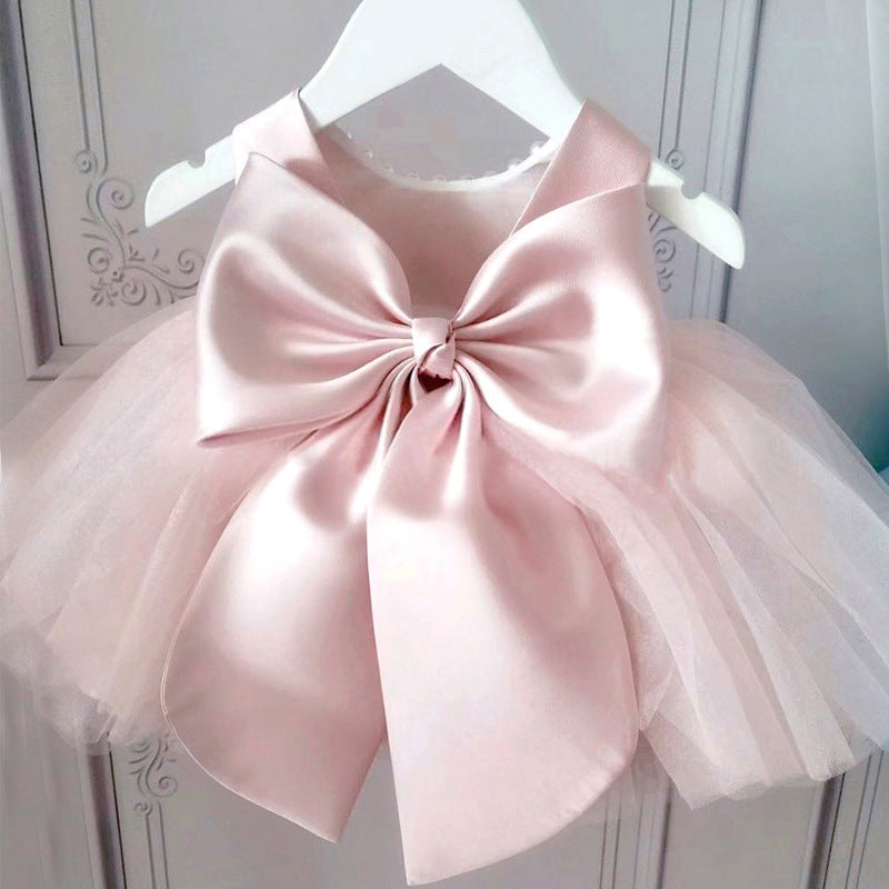 Elegant A-Line Flower Girl Dress - Satin Bodice, Tulle Skirt