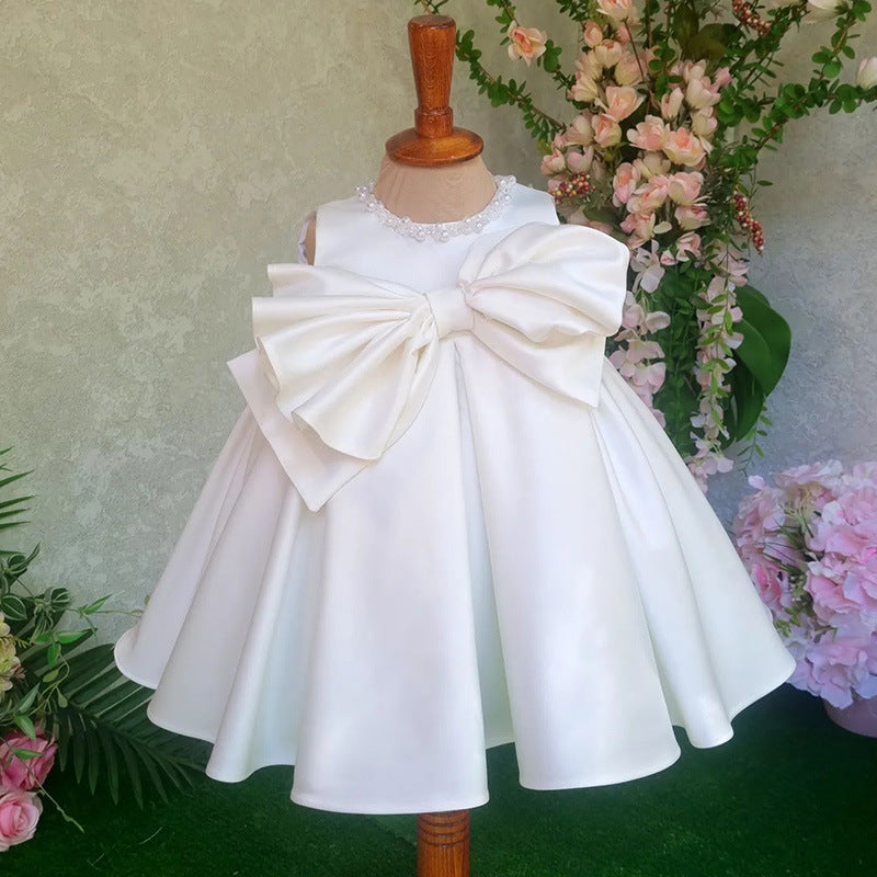 Elegant Satin Beaded Flower Girl Dress for Weddings & Special Events Mia Princess Elegant Satin Beaded Flower Girl Dress for Weddings & Special Events Mia Princess
