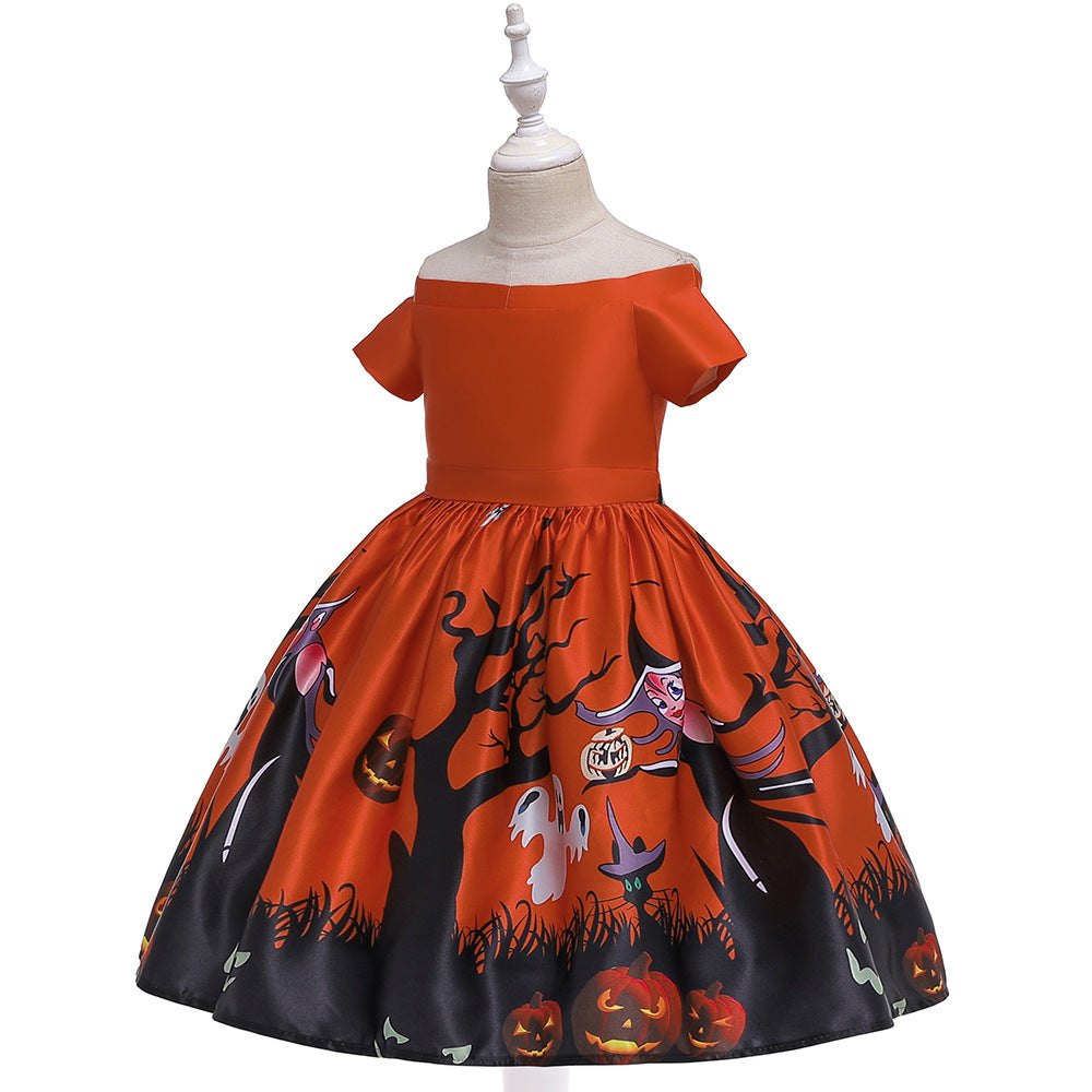 A-Line Tea Length Ruffle Dress for Girls – Party, Wedding & Holiday Wear