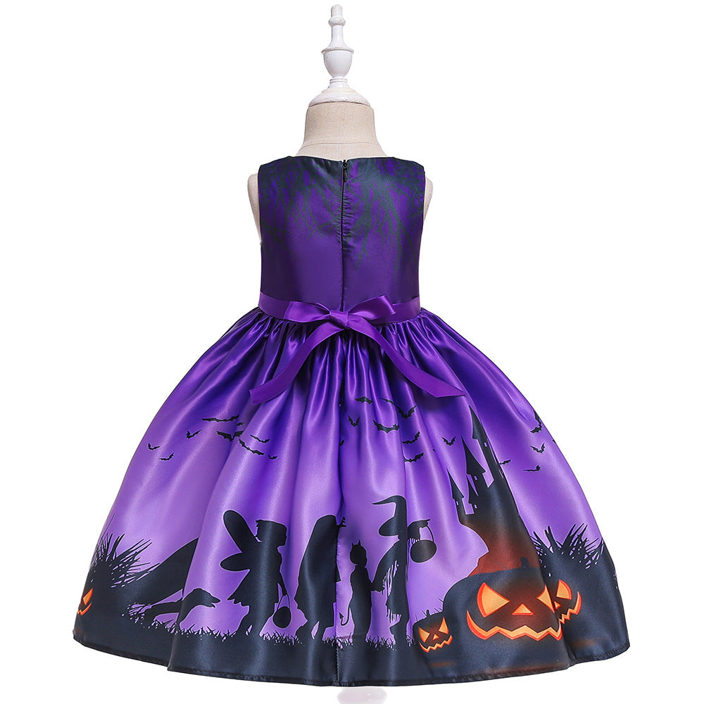 A-Line Tea Length Ruffle Dress for Girls – Party, Wedding & Holiday Wear
