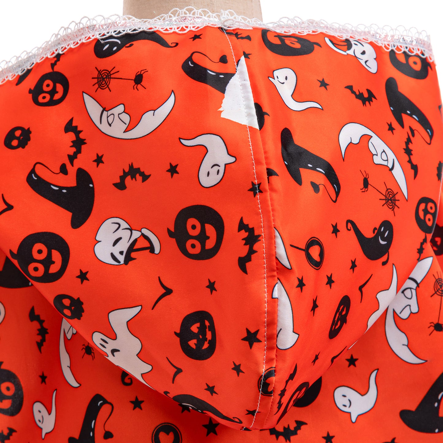 Girls Halloween Tulle Skater Dress Black | Ghost Witch Tea Length Party Outfit