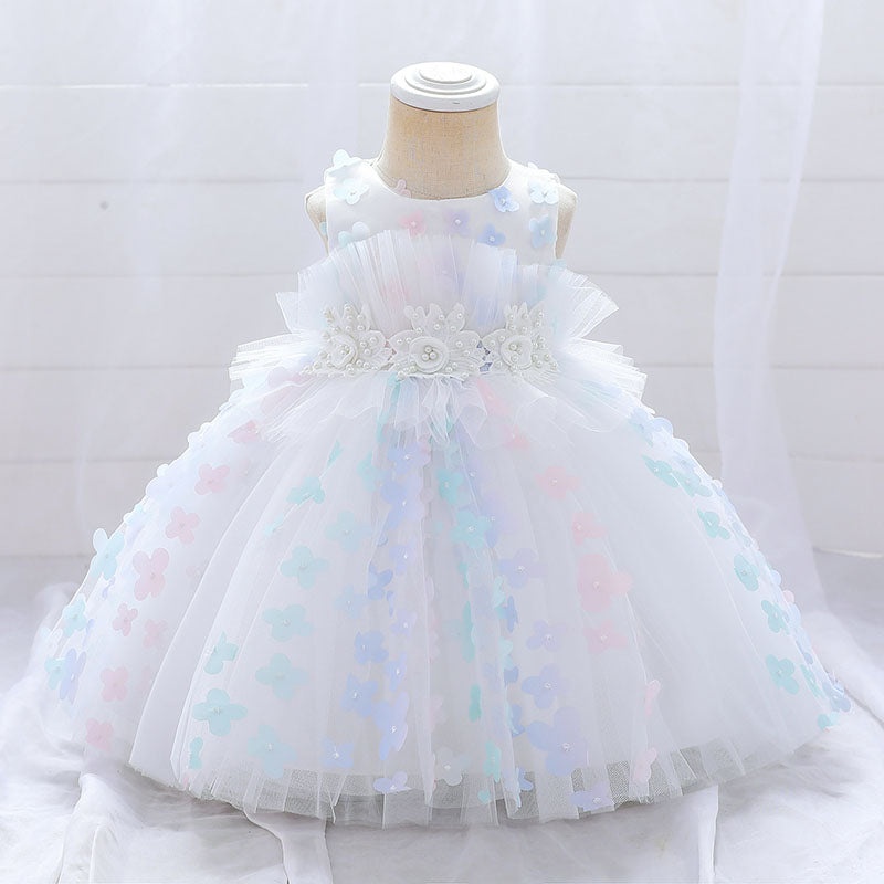 Lilac Tulle Flower Girl Dress | Lace & Flowers