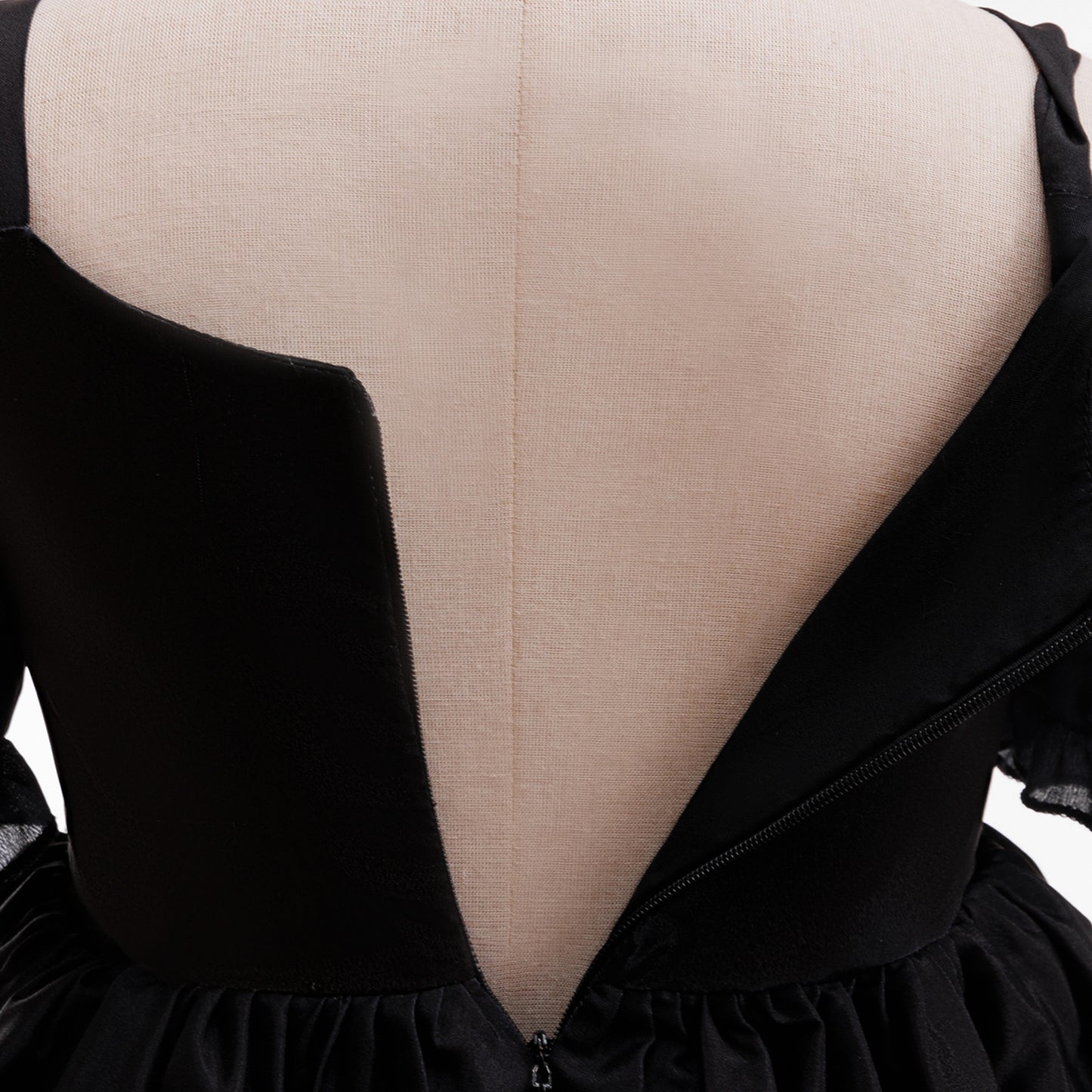Black Off Shoulder Princess Dress for Girls Tea Length | Halloween & Party Outfit