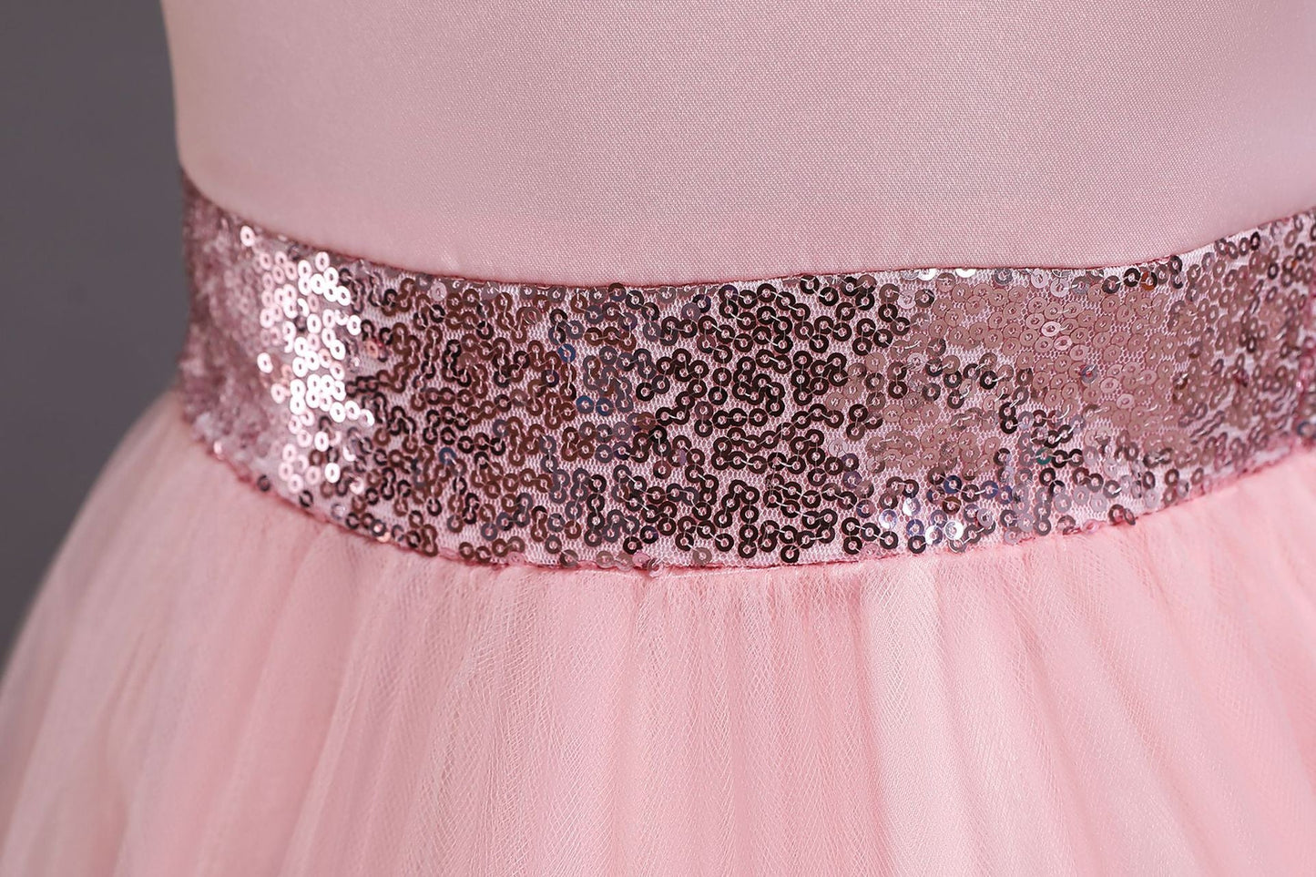 Princess Flower Girl Dress with Floral Embellishments - Tea Length