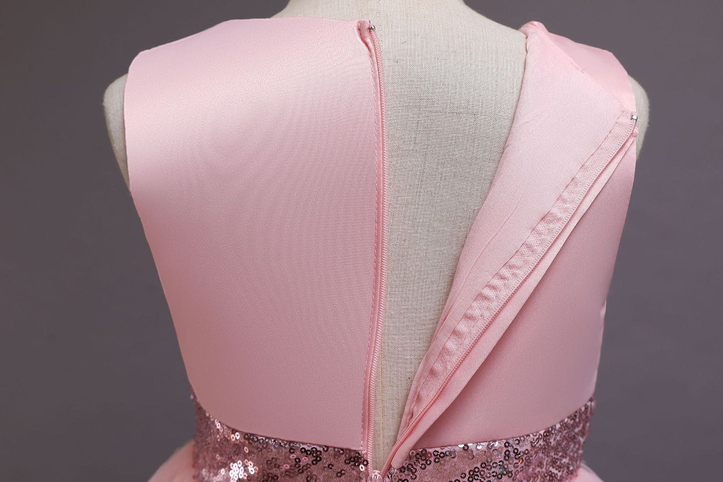 Princess Flower Girl Dress with Floral Embellishments - Tea Length