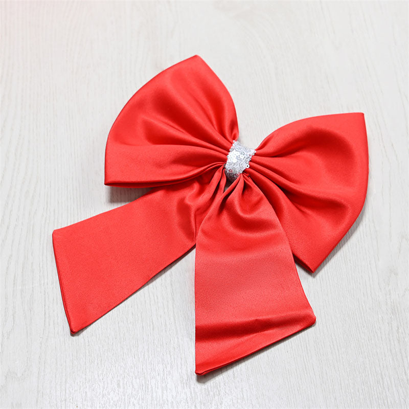 Sequin Tulle A-Line Flower Girl Dress Cap Sleeve Bow Knee