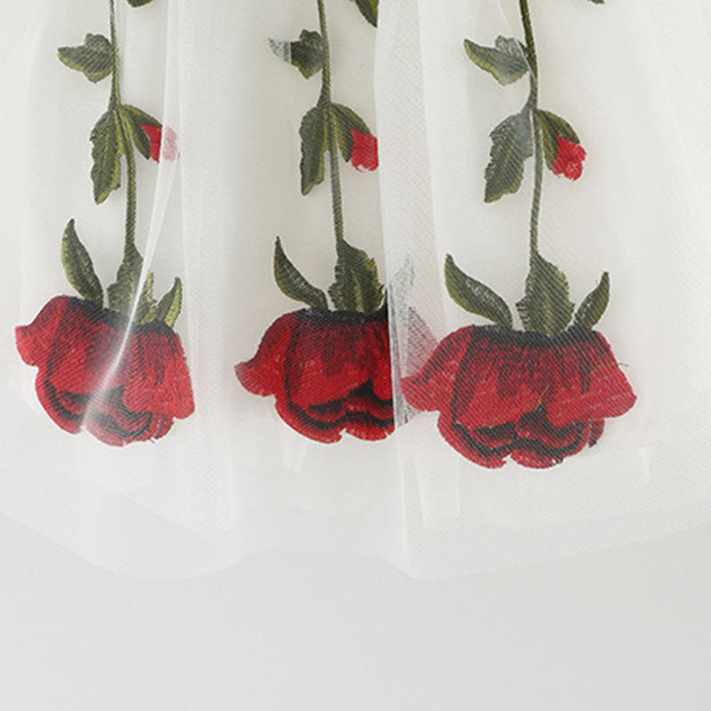 Tulle A-Line Flower Girl Dress Boat Neck Sleeveless Flowers