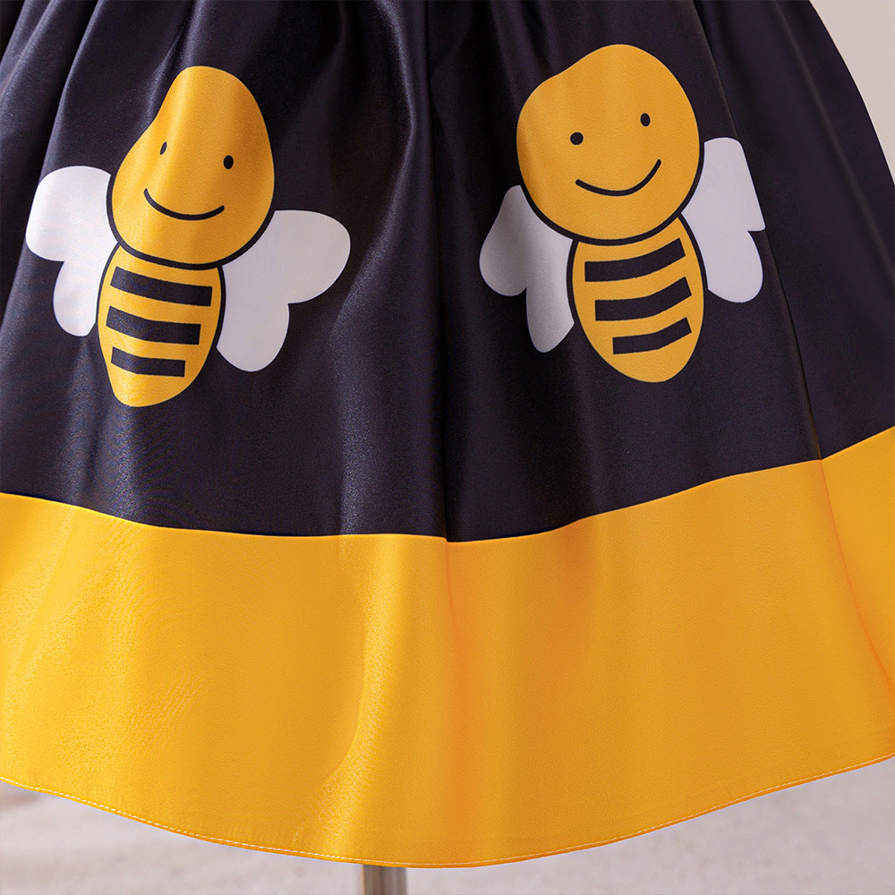 Yellow Bee A-Line Costume Dress for Kids | Party & Cosplay Outfit