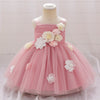 A-Line Princess Flower Girl Dress with Flowers and Bows