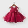 Deep Pink Sleeveless Ball Gown Flower Girl Dress