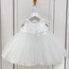 Elegant A-Line Flower Girl Dress - Satin Bodice, Tulle Skirt