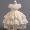 Elegant A-Line Princess Flower Girl Dress – Chiffon & Sequins