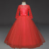 Elegant Lace & Tulle Floor-Length Flower Girl Dress