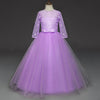Elegant Lace & Tulle Floor-Length Flower Girl Dress