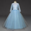 Elegant Lace & Tulle Floor-Length Flower Girl Dress