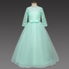 Elegant Lace & Tulle Floor-Length Flower Girl Dress