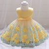 Elegant Satin Sleeveless Flower Girl Dress with Ruffles