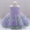 Elegant Satin Sleeveless Flower Girl Dress with Ruffles