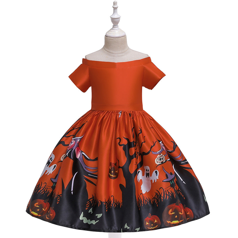 A-Line Tea Length Ruffle Dress for Girls – Party, Wedding & Holiday Wear
