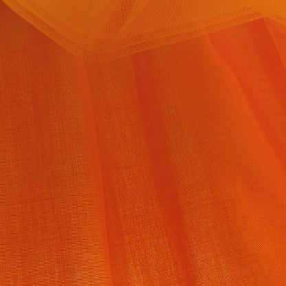 Girls' Orange Pumpkin Sequin Tulle Dress – Halloween & Party Outfit (9M-4Y)