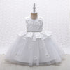 Lace Tulle Princess Flower Girl Dress | Sleeveless Tea