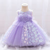 Lilac Tulle Flower Girl Dress | Lace & Flowers
