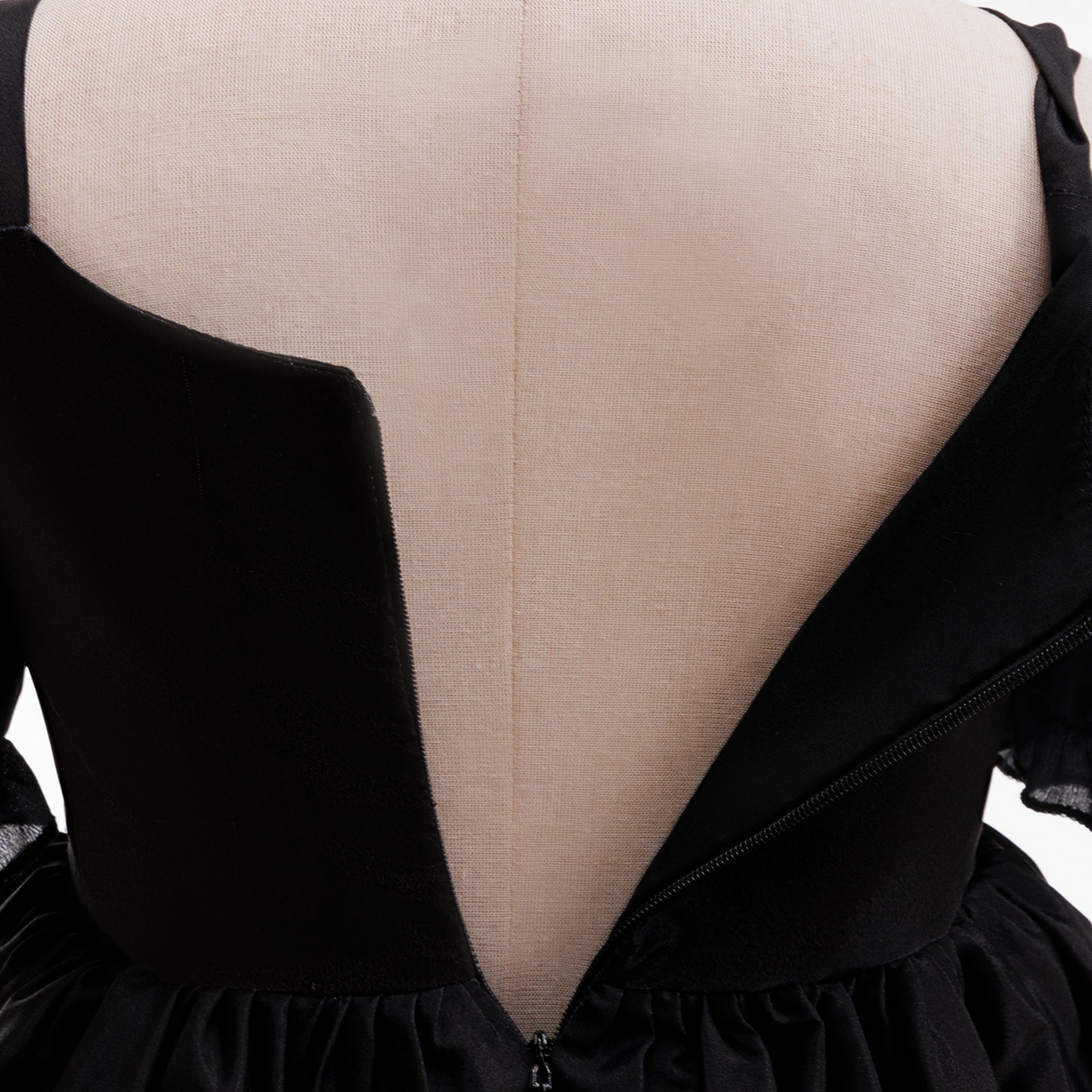 Black Off Shoulder Princess Dress for Girls Tea Length | Halloween & Party Outfit