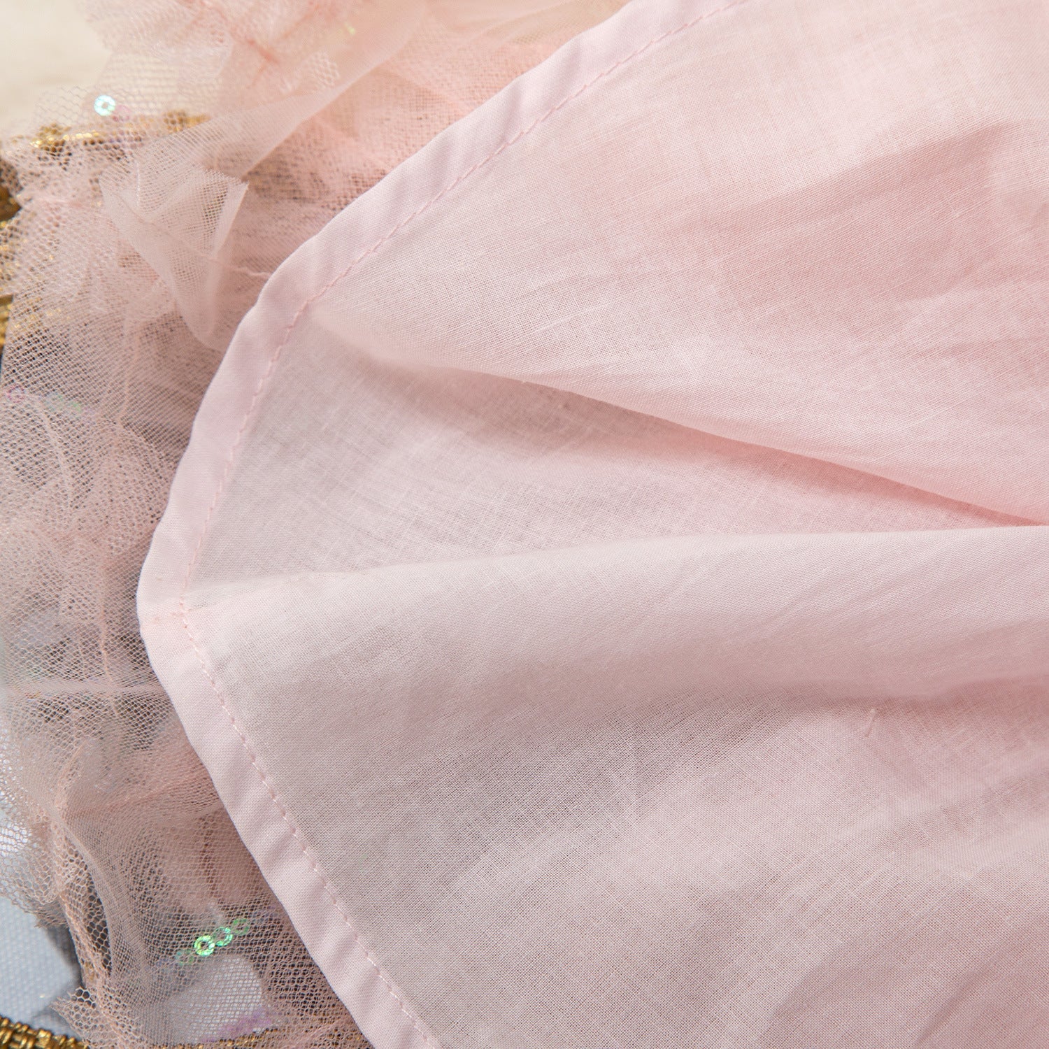 Pink Princess Tea-Length Flower Girl Dress with Lace and Bows