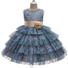Princess Flower Girl Dress with Lace and Floral Embellishments