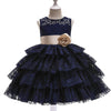 Princess Flower Girl Dress with Lace and Floral Embellishments