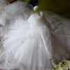 Robe de princesse en dentelle et tulle pour fille avec manches lanternes