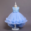 Princess Tea-Length Flower Girl Dress with Bows