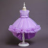 Princess Tea-Length Flower Girl Dress with Bows