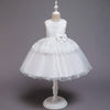 Princess Tea-Length Flower Girl Dress with Satin, Lace, and Bows
