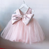 Princess Tea-Length Satin and Tulle Flower Girl Dress with Beads