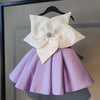 Satin A-Line Flower Girl Dress Boat Neck Sleeveless Flowers