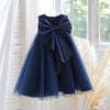 Sleeveless A-Line Flower Girl Dress with Bow and Tulle Skirt