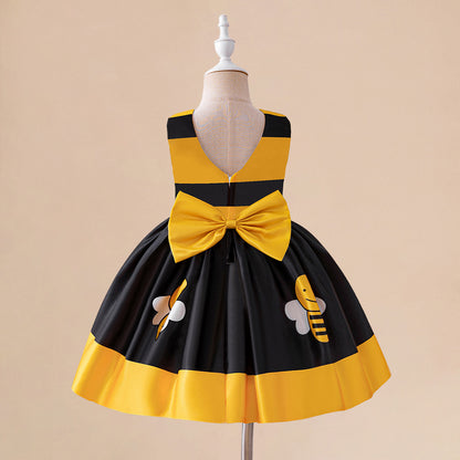 Yellow Bee A-Line Costume Dress for Kids | Party & Cosplay Outfit