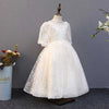 Princess Sweetheart Floor Length Tulle Flower Girl Dress in White