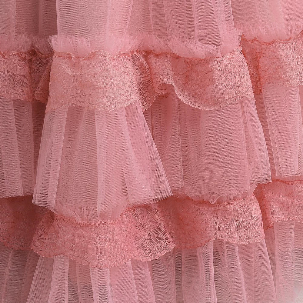 Princess Pink Satin Back Zip Baptism Bow(s) Floor Length Sleeveless Round Flower Girl Dress