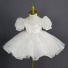 Princess Sweetheart Tea Length Tulle Flower Girl Dress in White
